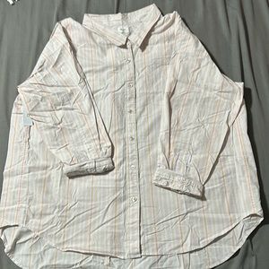 Aritzia Wilfred Free Pink Button Up *NWT*